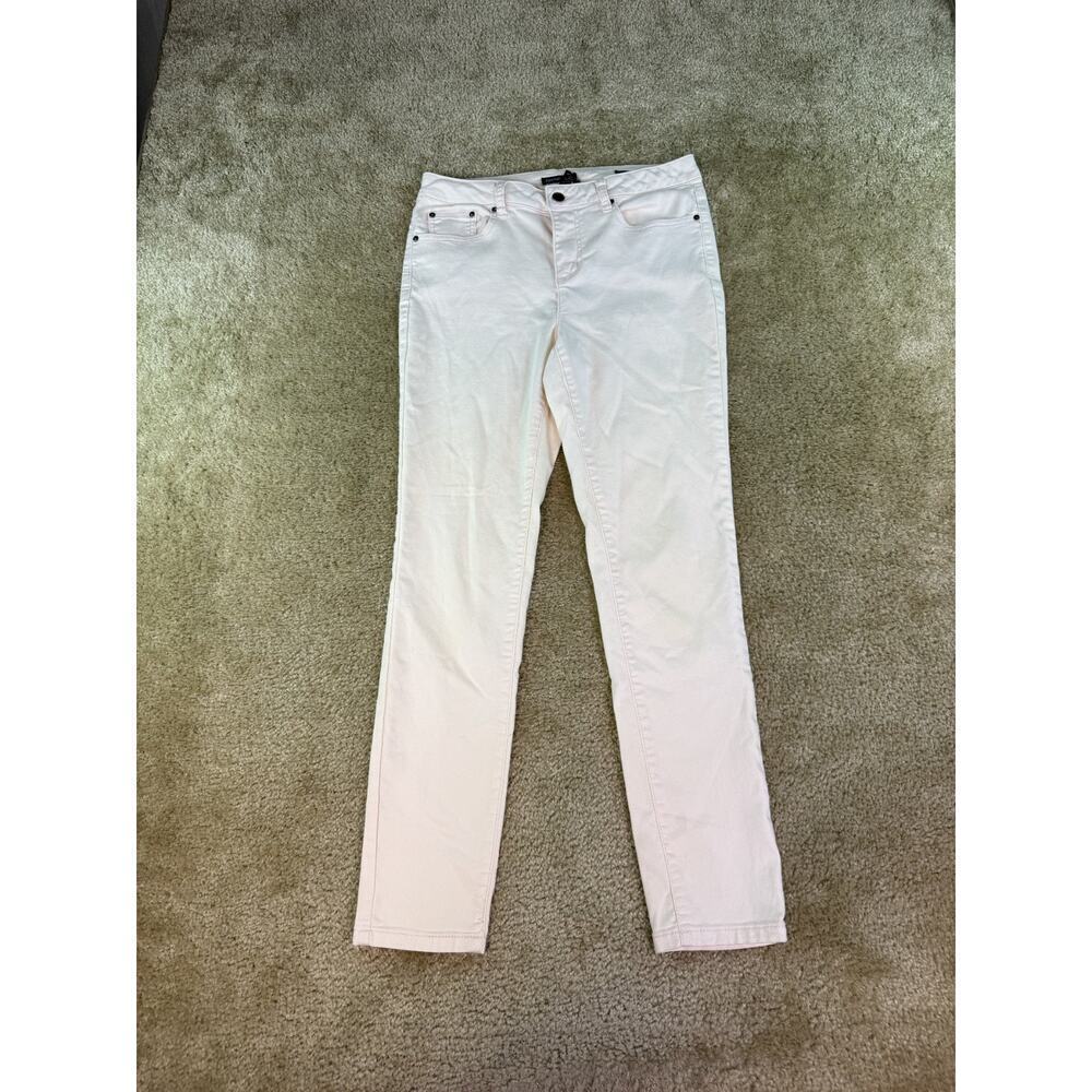 Needle & Cloth Skinny Ankle Jeans Women Size 8 Pink Denim Mid Rise Stretch D319
